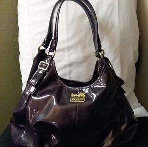 Coach Madison Purple Patent Leather